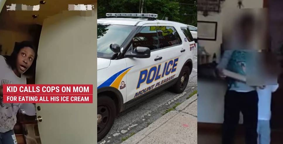 Little Boy Calls Police On Mom For Eating His Ice Cream, Wants Her Jailed (Video)