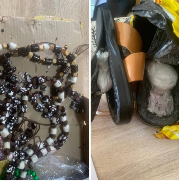 NDLEA Intercepts Cocaine Concealed In Prayer Beads, Shoes (Photos)