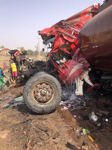 One K!lled, Three Injured As Gas Tanker And Tipper Collide In Zamfara