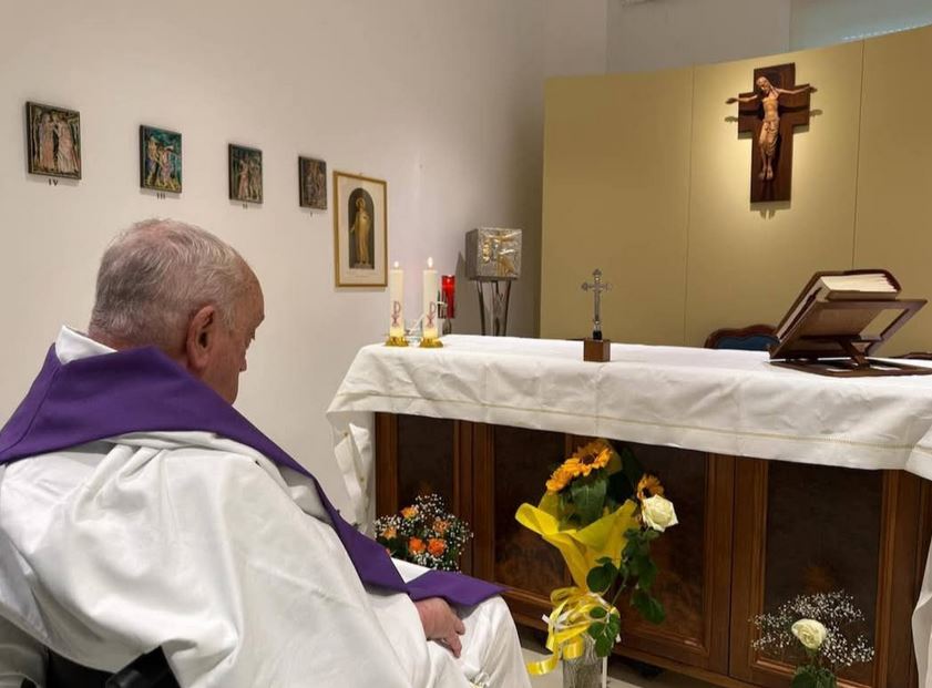 Vatican Releases First Photo Of Pope Francis Since He Fell Sick And Was Admitted To Hospital